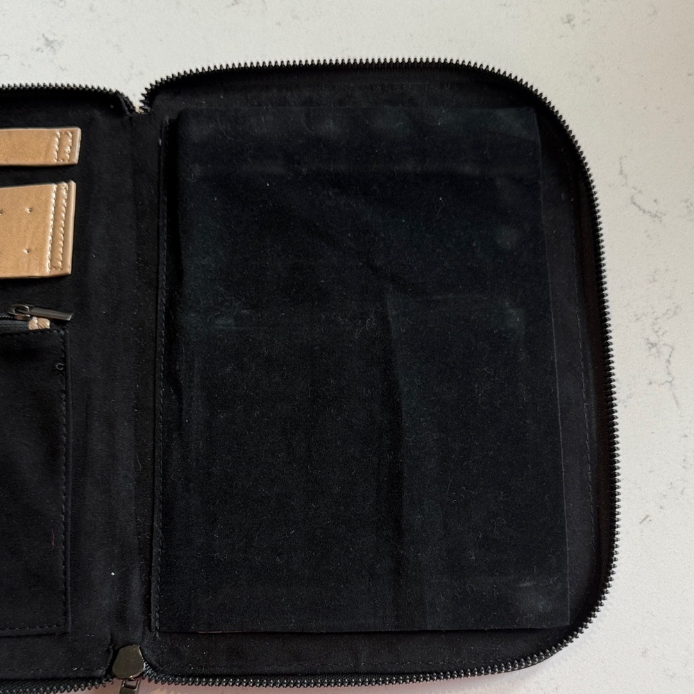 Halston Gold Zip Jewelry Case - Picture 3 of 6